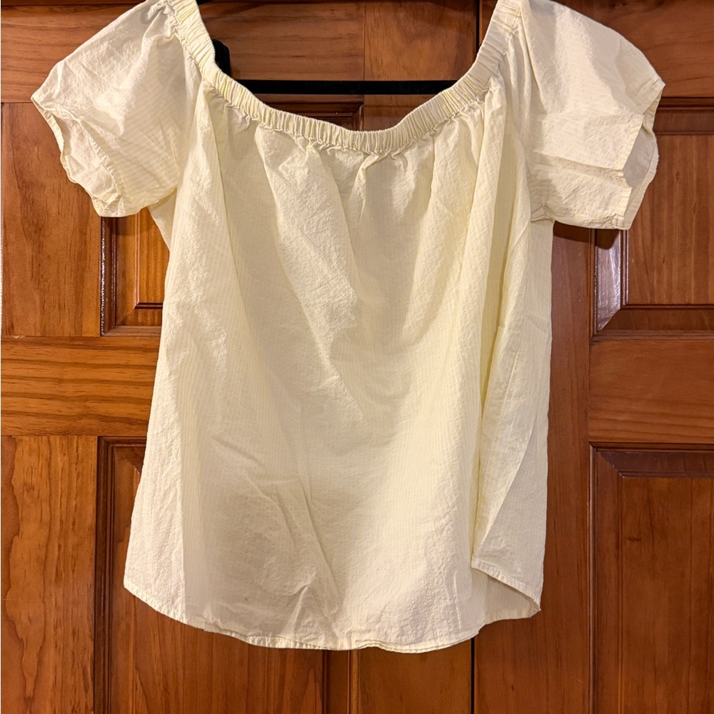 Abercrombie & Fitch - Striped Off-Shoulder Blouse